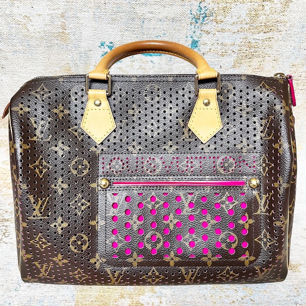 Limited edition Louis Vuitton Perforated Speedy 30